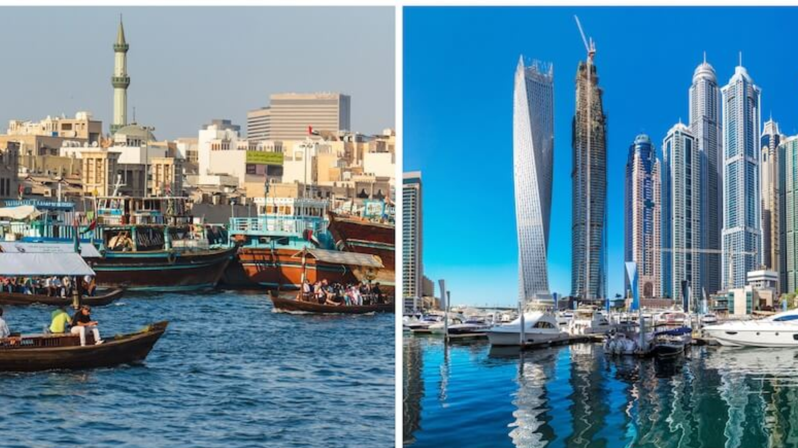 Traditional Dubai and Modern Contrasts