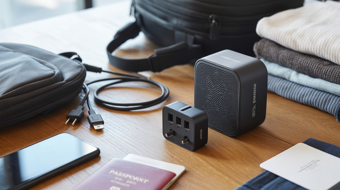 Travel Adapters and Portable Speakers