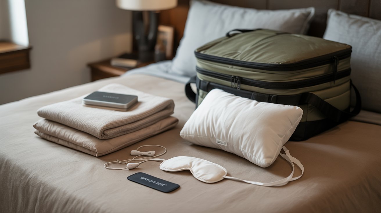 Travel Pillow, Blanket, and Sleep Accessories