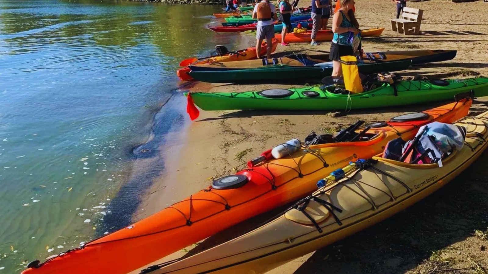 Kayaking in Lake Erie