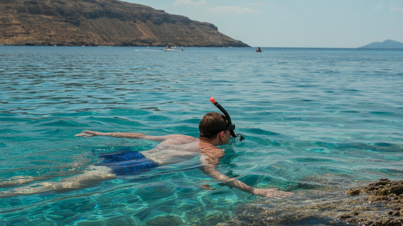 7. Swim and Snorkel in the Aegean Sea
