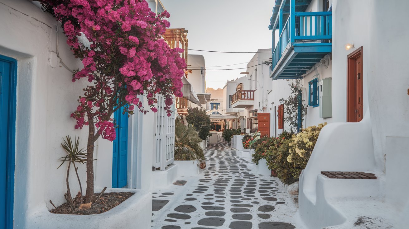 2. Walk the Whitewashed Streets of Mykonos Town