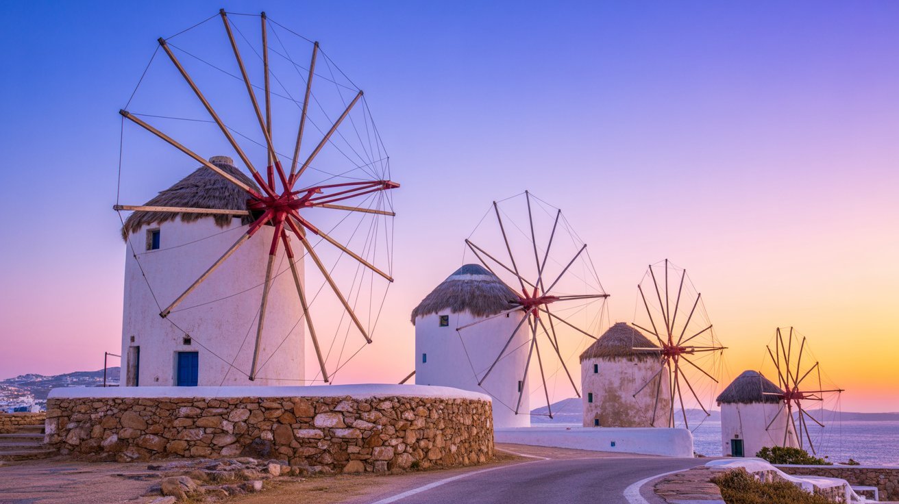 6. Visit the Iconic Mykonos Windmills