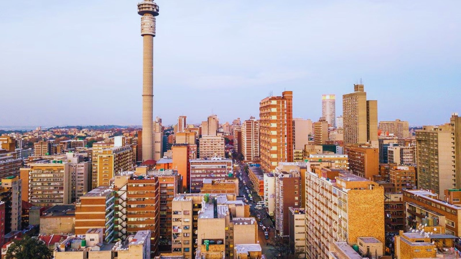 Arrive in Johannesburg